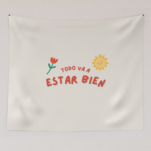 Item preview, Todo Va a Estar Bien – Cute Positive Spanish Quote | Latina Mental Health Design designed and sold by Latina Charm.