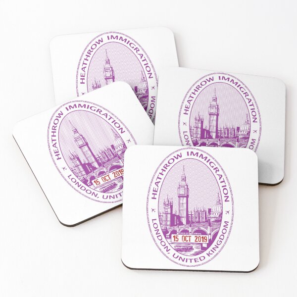Item preview, Passport Stamp - London, UK designed and sold by travelwitheric.