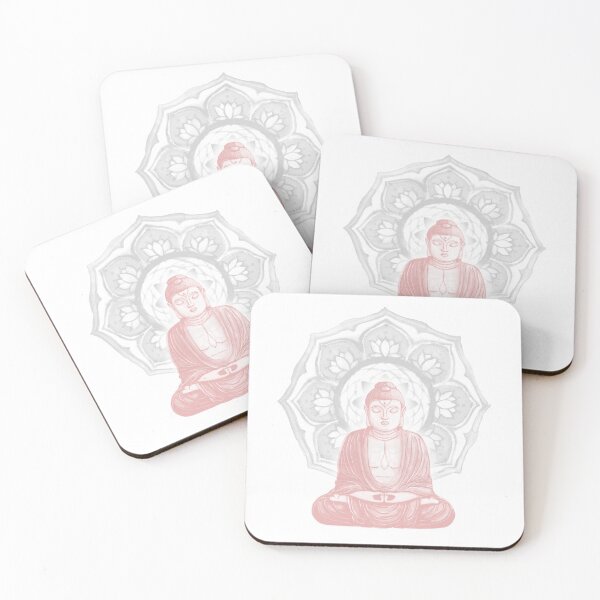 Item preview, Buddha Padma Watercolor - Snow Rose Fog designed and sold by Irene Estelle.