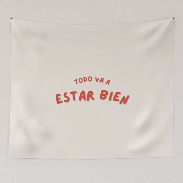 Item preview, Todo Va a Estar Bien – Spanish Motivational Quote | Latina Positivity Typography designed and sold by Latina Charm.