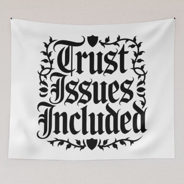 Item preview, Trust Issues Included – Gothic Vintage Statement Graphic Tee designed and sold by NewUSShop.