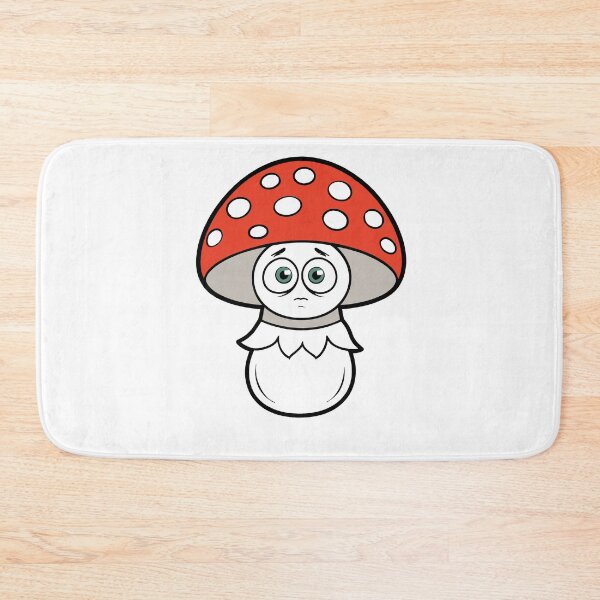 Item preview, Cute Sad Mushroom Face Cartoon Vector Illustration Shy Fungi designed and sold by FungiKaboul.