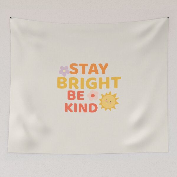 Item preview, Stay Bright Be Kind – Cute Positive Kindness Quote | Retro Happy Sun Aesthetic designed and sold by Latina Charm.