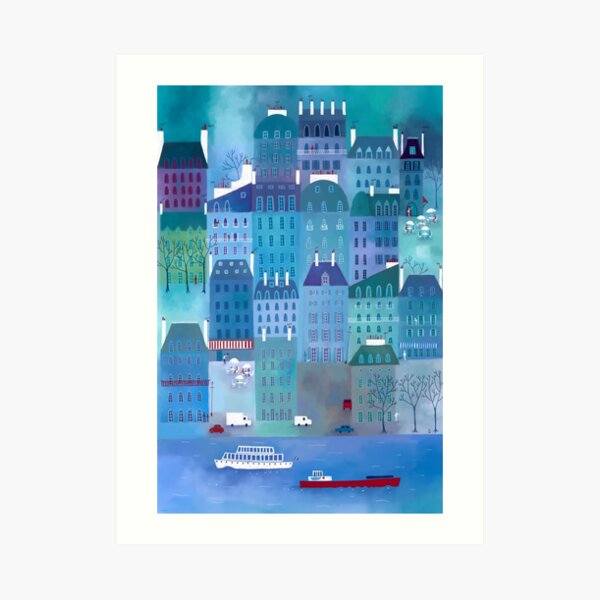 Paris Blues Art Print
