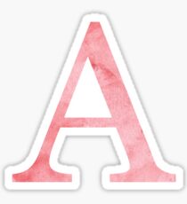 Rouge Watercolor Α Sticker