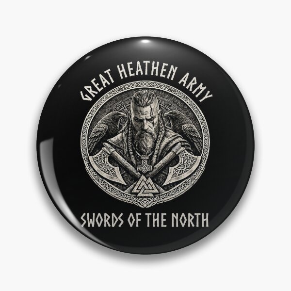 Item preview, Great Heathen Army Swords of the North Viking Warrior Norse Mythology Design designed and sold by Freki & Geri.