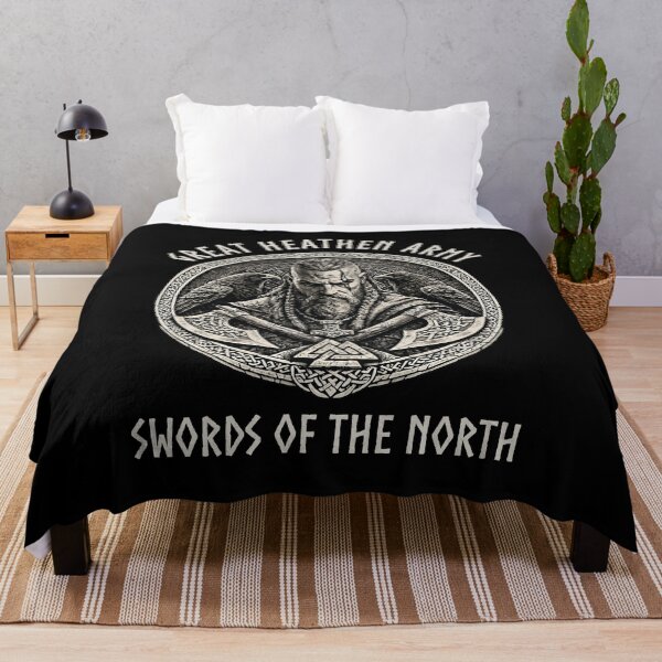 Item preview, Great Heathen Army Swords of the North Viking Warrior Norse Mythology Design designed and sold by Freki & Geri.