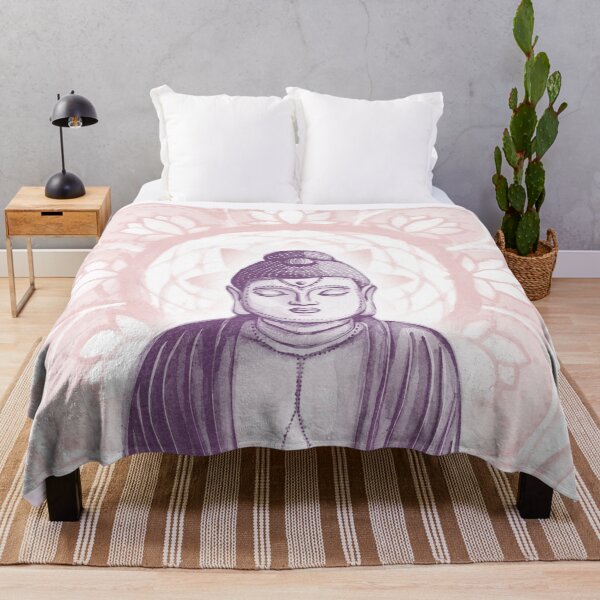 Item preview, Buddha Padma Watercolor - Snow Plum Rose designed and sold by Irene Estelle.