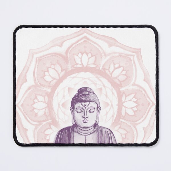 Item preview, Buddha Padma Watercolor - Snow Plum Rose designed and sold by Irene Estelle.
