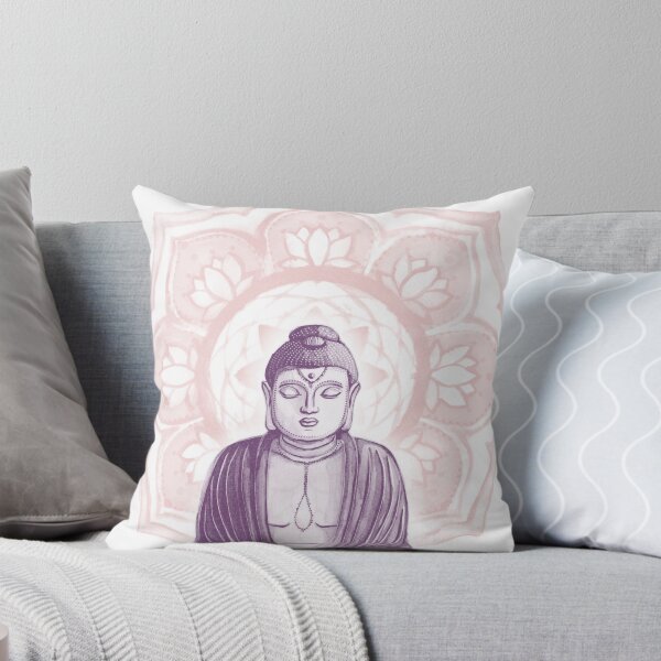 Item preview, Buddha Padma Watercolor - Snow Plum Rose designed and sold by Irene Estelle.