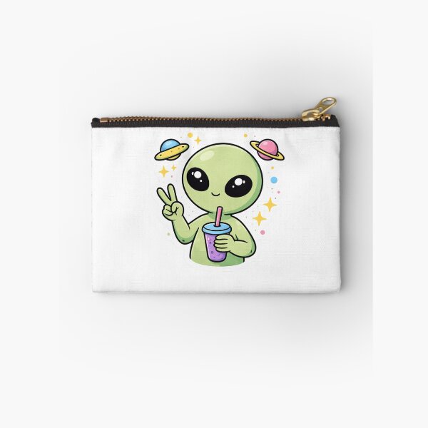 Item preview, Stay Weird – Cute Alien Aesthetic Sticker designed and sold by MrDev.