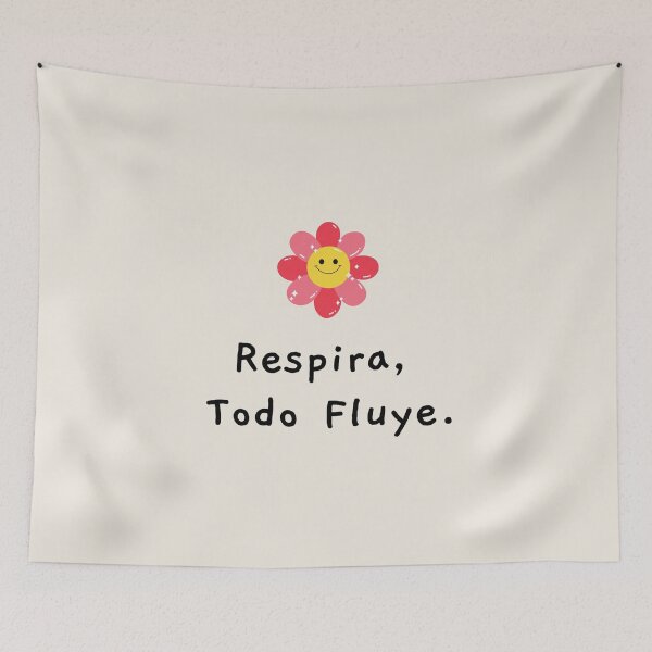 Item preview, Respira Todo Fluye Spanish Mindfulness Quote designed and sold by Latina Charm.