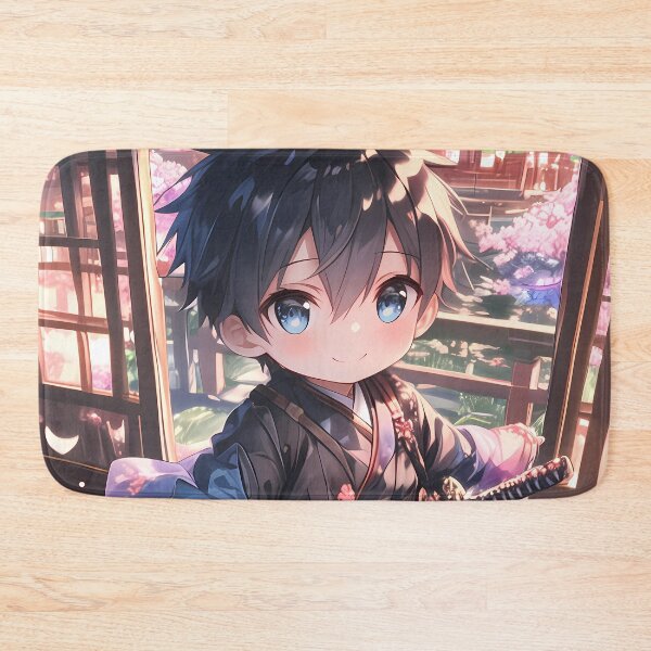 Item preview, Kirito Sword Art Online Chibi Kimono Spring Sakura Town designed and sold by TanglenRabbit.