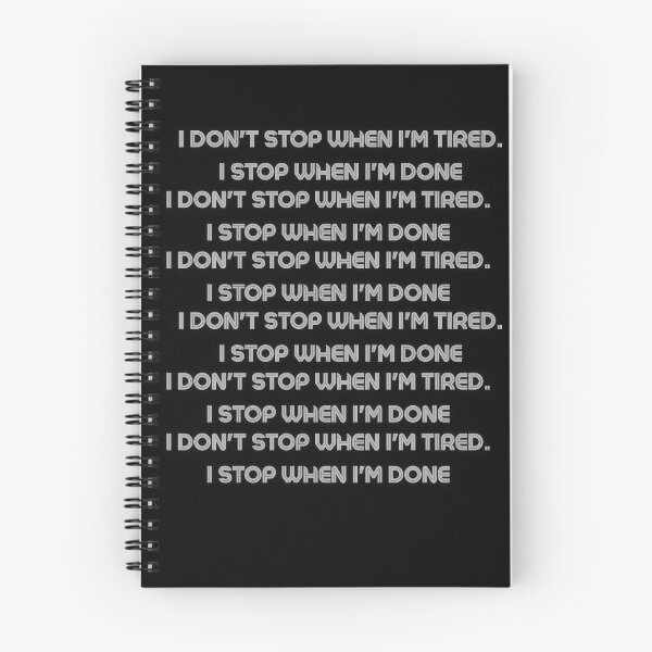 Item preview, I Don't Stop When I'm Tired I Stop When I'm Done Retro Gradient Typography Art designed and sold by NextStepCo.