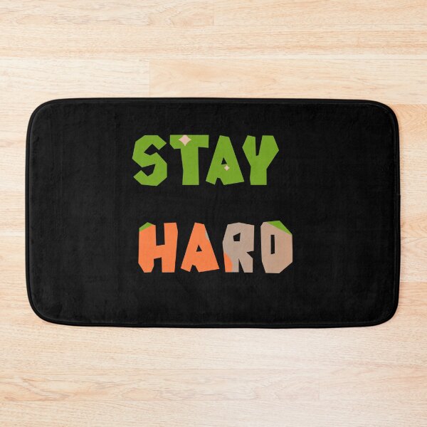 Item preview, Stay Hard Motivational Phrase Retro Block Typography Graphic Art designed and sold by NextStepCo.