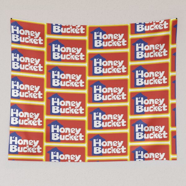 Item preview, Honey Bucket outhouse logo portable restrooms designed and sold by PIXEL POP DESIGNS - Beyond the Norm!.