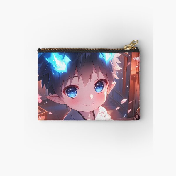 Item preview, Rin Okumura Blue Exorcist Chibi Samurai Under Sakura Lanterns designed and sold by TanglenRabbit.