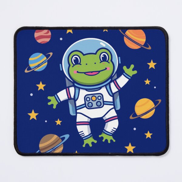 Item preview, Frog Astronaut Space Cartoon Design designed and sold by CozyMoodPrints.