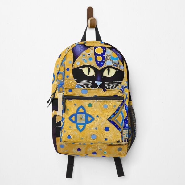 Item preview, Gustav Klimt Cat in Blue and Gold designed and sold by Vicky Brago-Mitchell®.