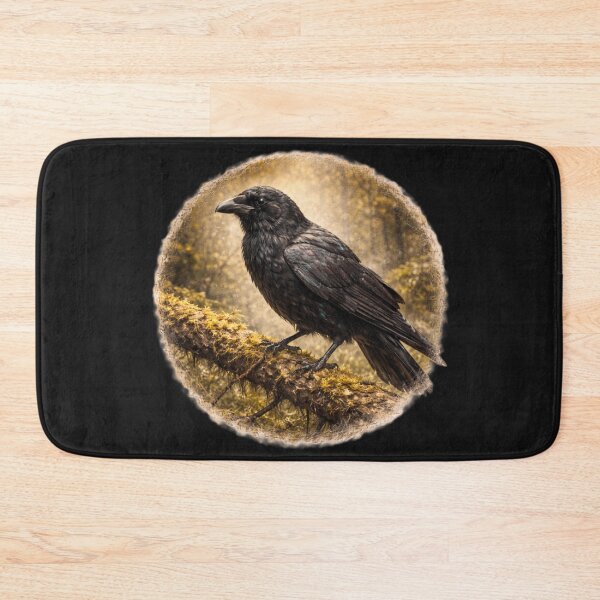 Item preview, Mystic Woodland Crow – Forest Watcher Portrait designed and sold by TheJoyfulPen.