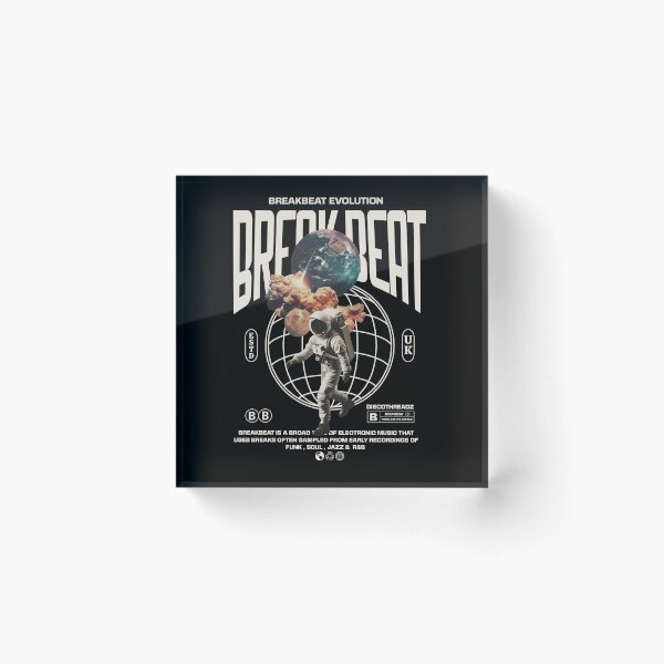 Item preview, BREAKBEAT  - Breaks World Astronaut (White)  designed and sold by Discothreadz.