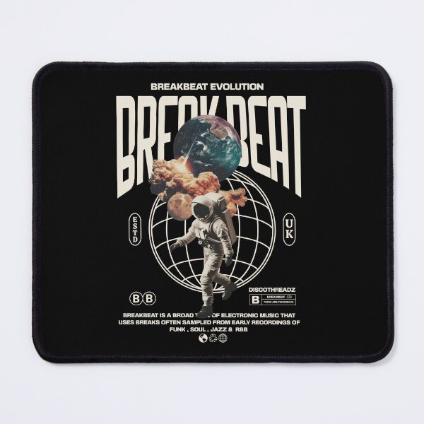 Item preview, BREAKBEAT - Breaks World Astronaut (White) designed and sold by Discothreadz.