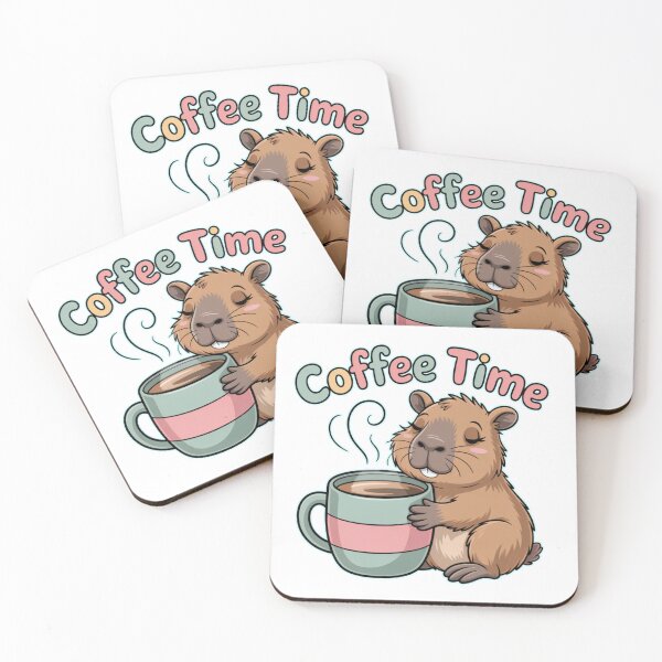 Item preview, Capybara Coffee Time Capy Drinking Quote Funny Coffee Lover  designed and sold by Nzgiftsandmore.