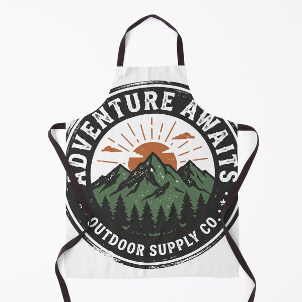 Item preview, Adventure Awaits Vintage Mountain Badge designed and sold by CozyMoodPrints.