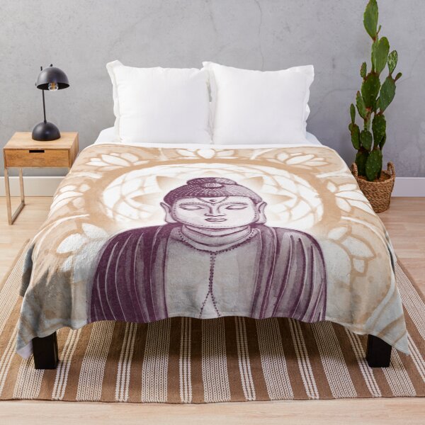 Item preview, Buddha Padma Watercolor - Snow Beet Rust designed and sold by Irene Estelle.