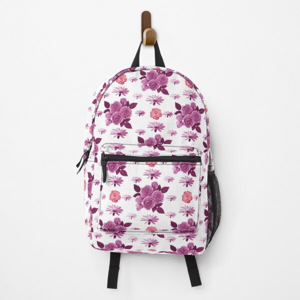 Item preview, Purple Pastel Roses Botanical Floral Pattern on Warm White designed and sold by PVTCreations.