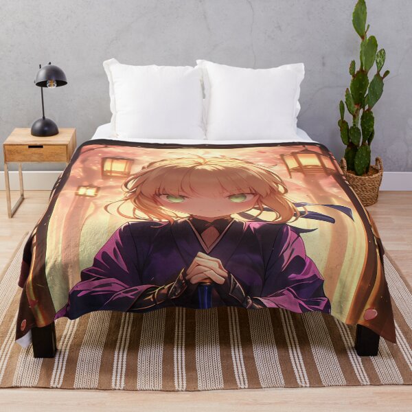 Item preview, Saber Alter Fate Stay Night Chibi Kimono Night Lantern Mood designed and sold by TanglenRabbit.