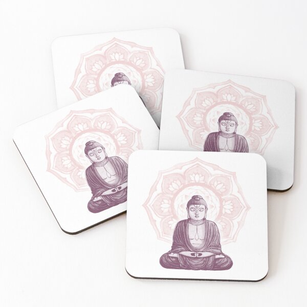 Item preview, Buddha Padma Watercolor - Snow Beet Rose designed and sold by Irene Estelle.