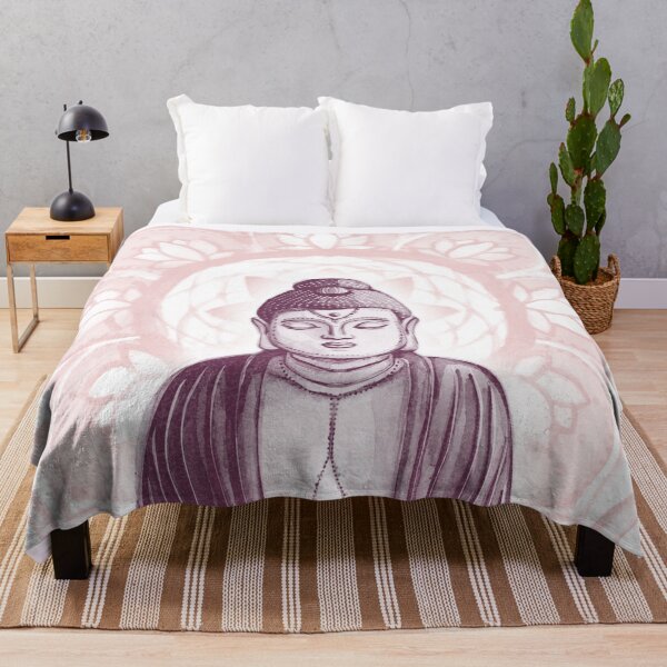 Item preview, Buddha Padma Watercolor - Snow Beet Rose designed and sold by Irene Estelle.