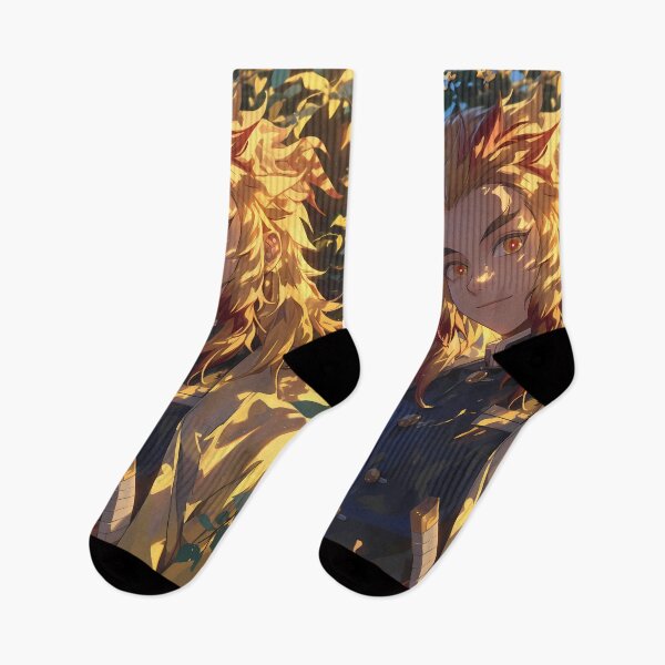 Item preview, Kyojuro Rengoku Demon Slayer Golden Sunlit Portrait designed and sold by TanglenRabbit.