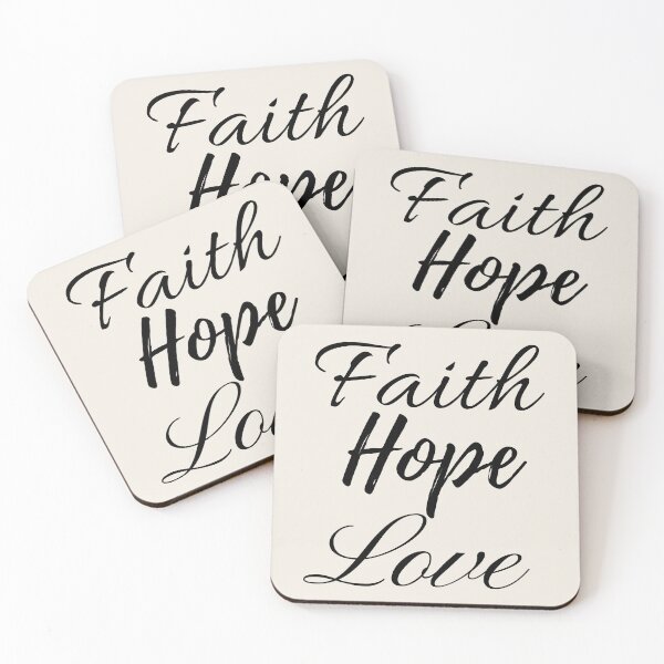Item preview, Faith Hope Love 1 Corinthians 13 Christian Faith Statement designed and sold by FaithStatement.