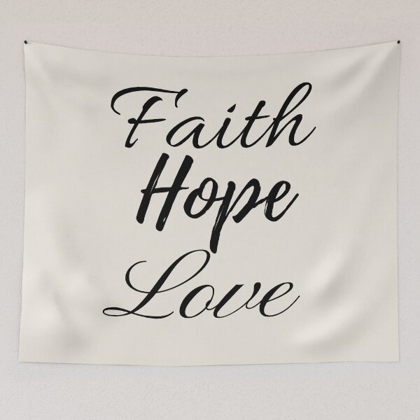 Item preview, Faith Hope Love 1 Corinthians 13 Christian Faith Statement designed and sold by FaithStatement.