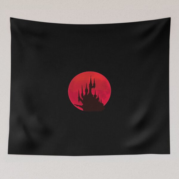 Item preview, Castlevania Dracula’s castle blood moon designed and sold by MadCarrie.