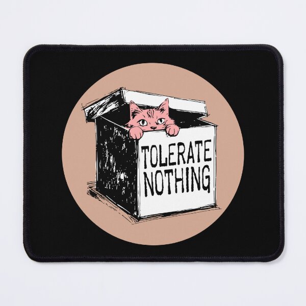 Item preview, Rebel Pink Cat in a Box Tolerate Nothing  designed and sold by TackyTime.
