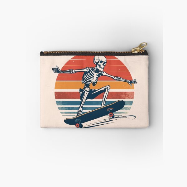 Item preview, Retro Skeleton Skateboard Sunset Design designed and sold by CozyMoodPrints.