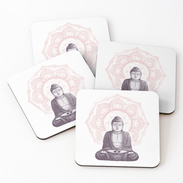 Item preview, Buddha Padma Watercolor - Snow Fig Rose designed and sold by Irene Estelle.