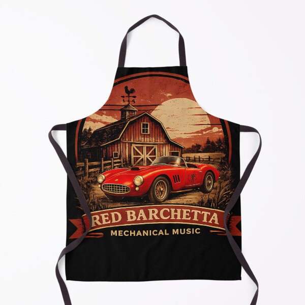 Item preview, Red Barchetta Mechanical Music Vintage Car Art designed and sold by DoggyMafia.