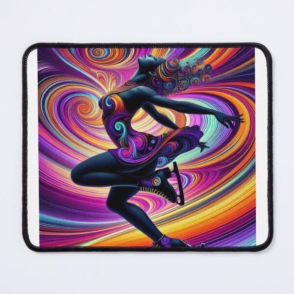 Item preview, Psychedelic Black Figure Skater 1 designed and sold by Lucienne Reimagined.