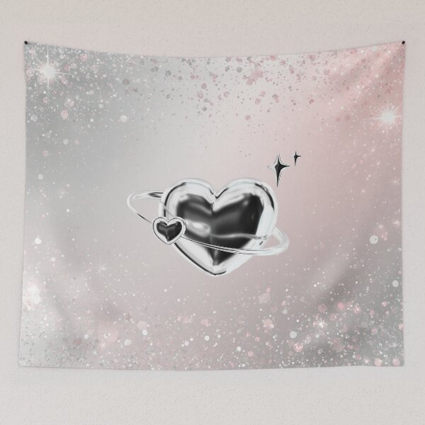 Item preview, Silver Reflective Heart designed and sold by Ayla923.