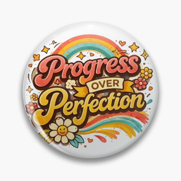 Artikelvorschau, Fortschritt vor Perfektion – Motivationsdesign entworfen und verkauft von ArtsBorn2Create.