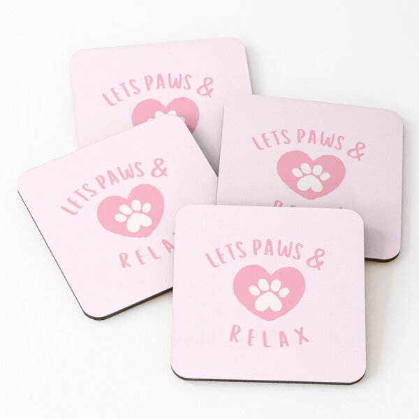 Item preview, Let's paws and relax | Animal Pun designed and sold by wonderxwander.