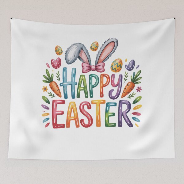 Item preview, Cute Easter Bunny Ears And Carrot Graphic designed and sold by QuiteOrbit.