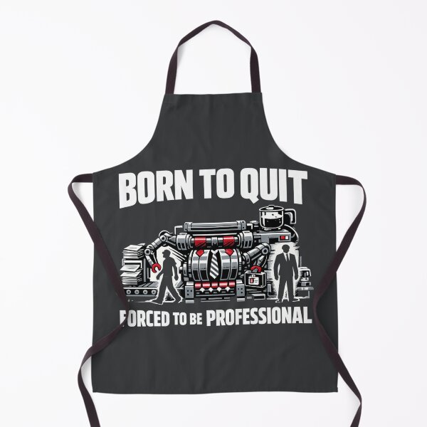 Item preview, Born to Quit Forced to Be Professional Funny Office Burnout Shirt designed and sold by POD DYNASTY | Original Print On Demand T-Shirt Graphics.