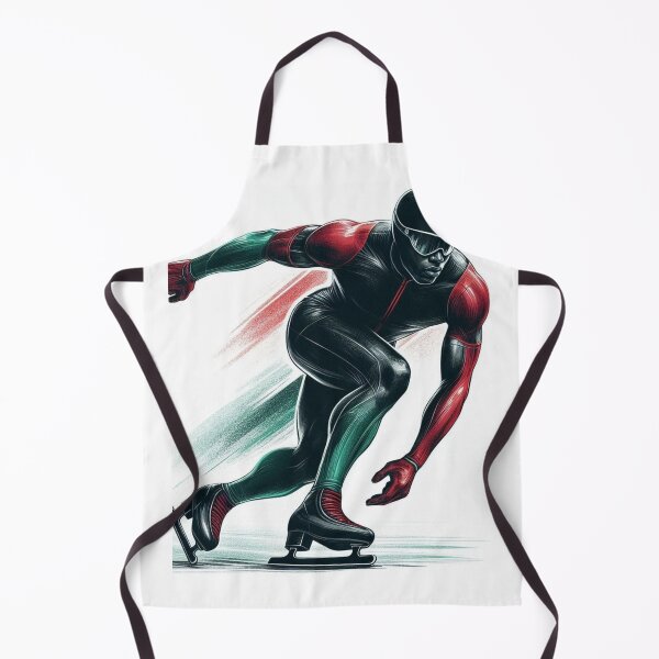 Item preview, Male Black Speed Skater designed and sold by Lucienne Reimagined.