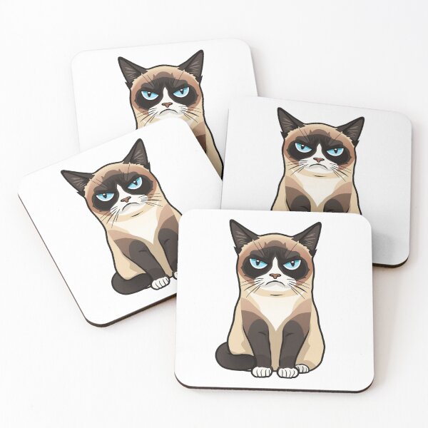 Item preview, Grumpy Cat Meme Cartoon Design designed and sold by CozyMoodPrints.