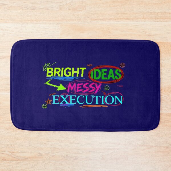 Item preview, Bright Ideas Messy Execution Funny Shitpost Sticker designed and sold by Tamer ⭐⭐⭐⭐⭐.